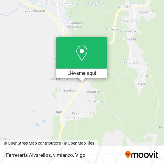 Mapa Ferretería Alvarellos, vimianzo