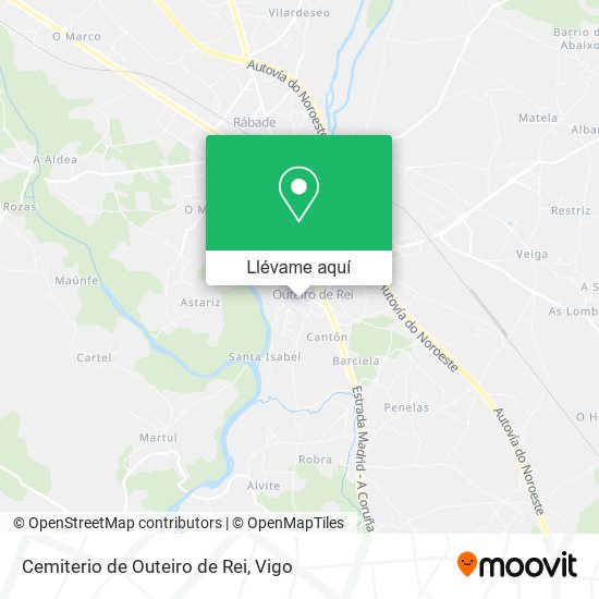 Mapa Cemiterio de Outeiro de Rei
