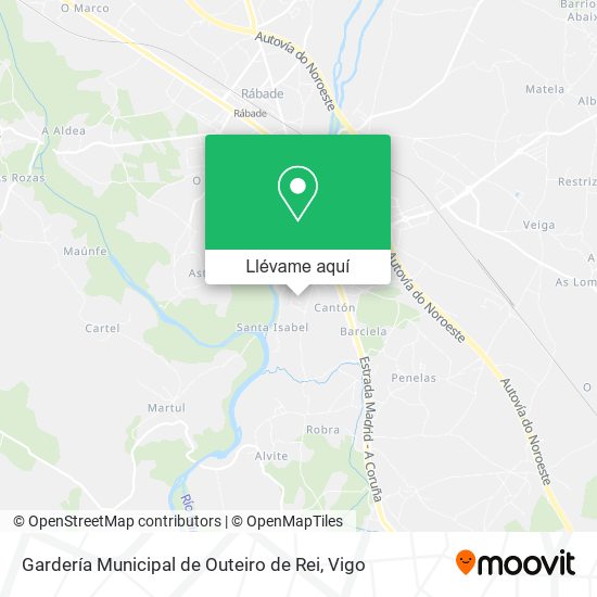Mapa Gardería Municipal de Outeiro de Rei