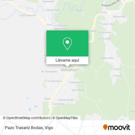 Mapa Pazo Trasariz Bodas