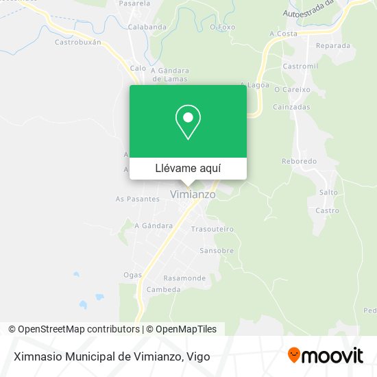 Mapa Ximnasio Municipal de Vimianzo