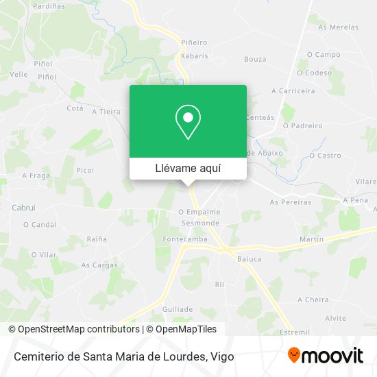 Mapa Cemiterio de Santa Maria de Lourdes