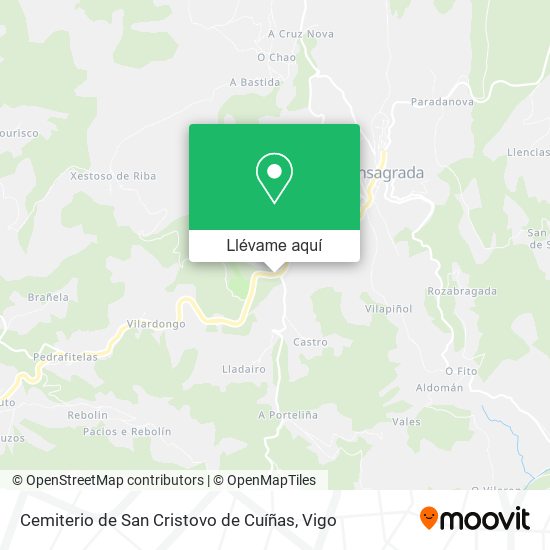 Mapa Cemiterio de San Cristovo de Cuíñas