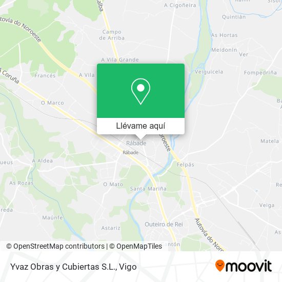 Mapa Yvaz Obras y Cubiertas S.L.