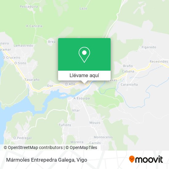 Mapa Mármoles Entrepedra Galega