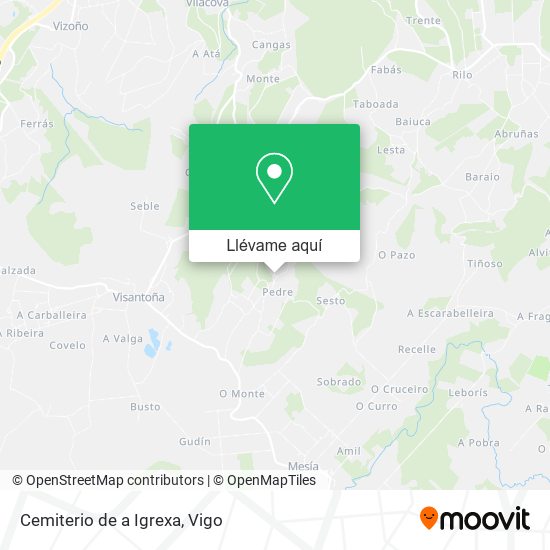 Mapa Cemiterio de a Igrexa