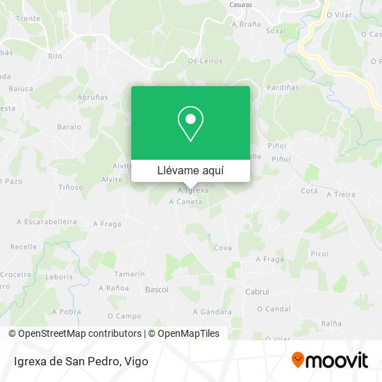 Mapa Igrexa de San Pedro