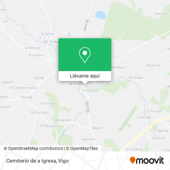 Mapa Cemiterio de a Igrexa