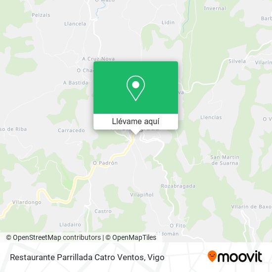 Mapa Restaurante Parrillada Catro Ventos