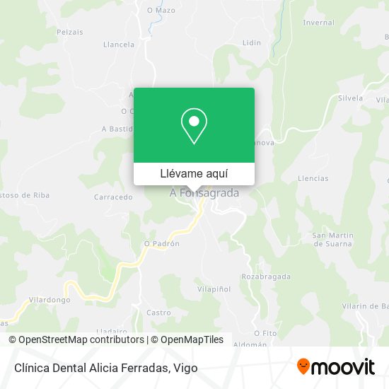 Mapa Clínica Dental Alicia Ferradas
