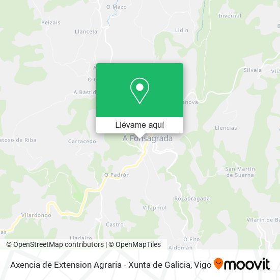 Mapa Axencia de Extension Agraria - Xunta de Galicia