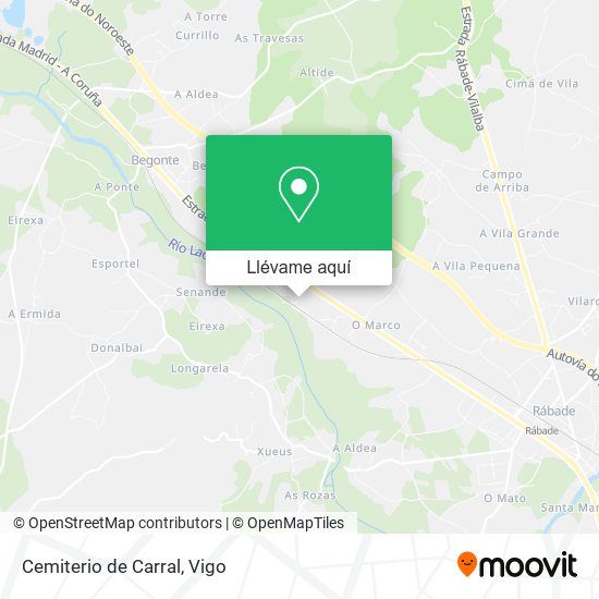 Mapa Cemiterio de Carral