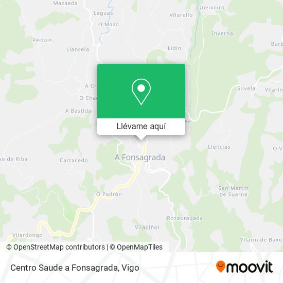 Mapa Centro Saude a Fonsagrada