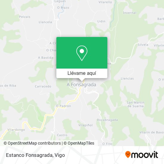 Mapa Estanco Fonsagrada