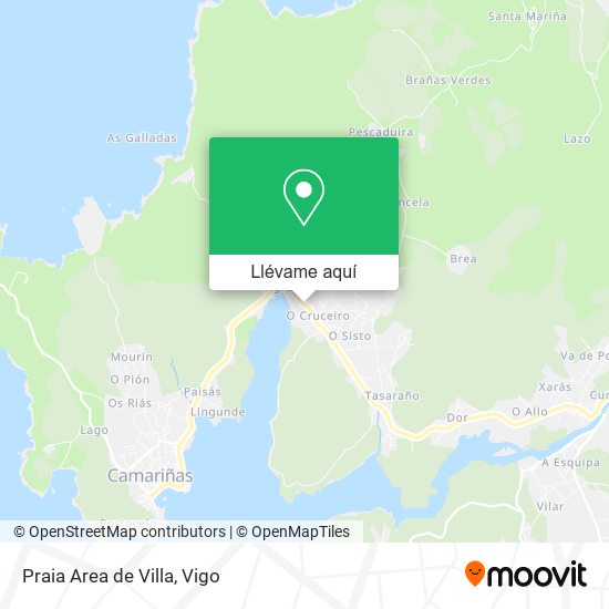 Mapa Praia Area de Villa