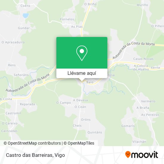 Mapa Castro das Barreiras