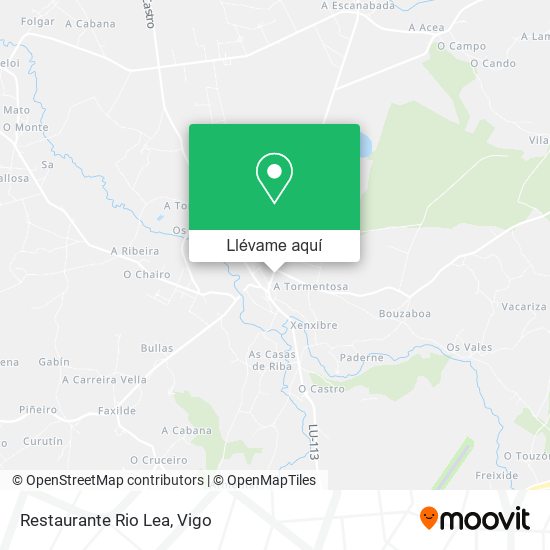Mapa Restaurante Rio Lea