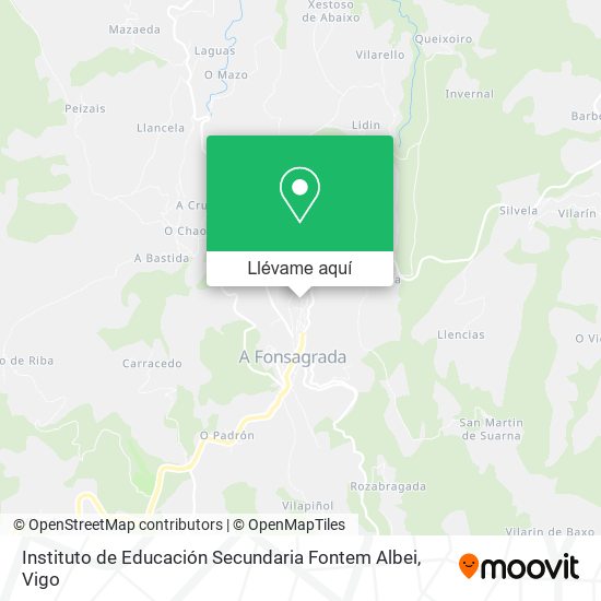 Mapa Instituto de Educación Secundaria Fontem Albei