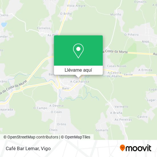 Mapa Café Bar Lemar