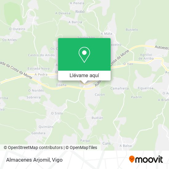 Mapa Almacenes Arjomil