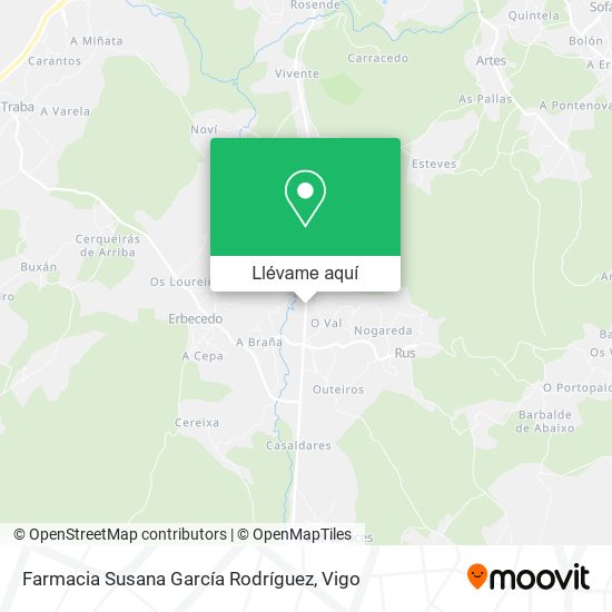 Mapa Farmacia Susana García Rodríguez