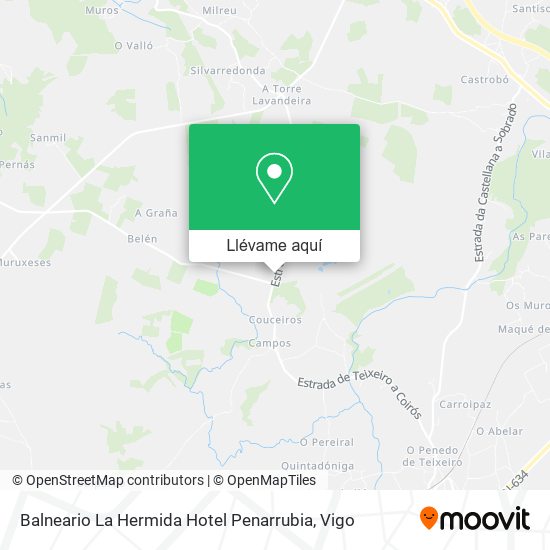 Mapa Balneario La Hermida Hotel Penarrubia