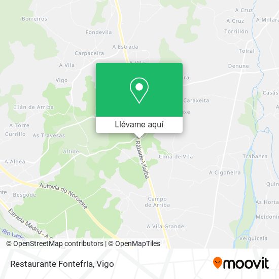 Mapa Restaurante Fontefría