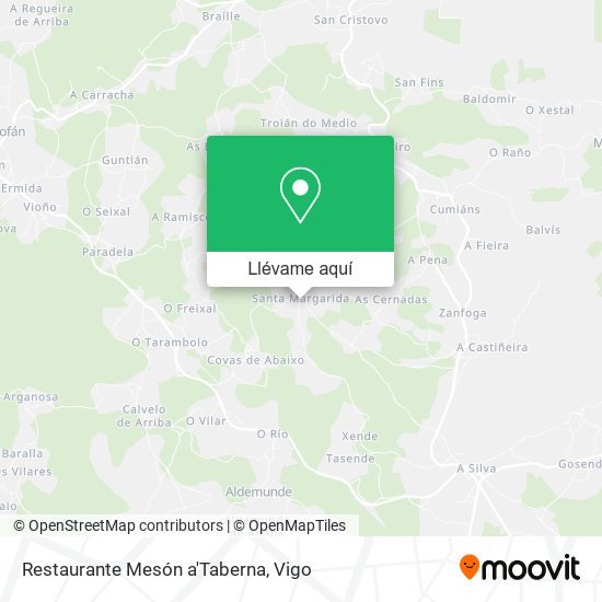 Mapa Restaurante Mesón a'Taberna