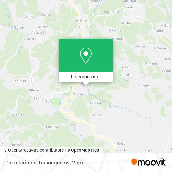 Mapa Cemiterio de Trasanquelos