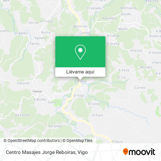 Mapa Centro Masajes Jorge Reboiras