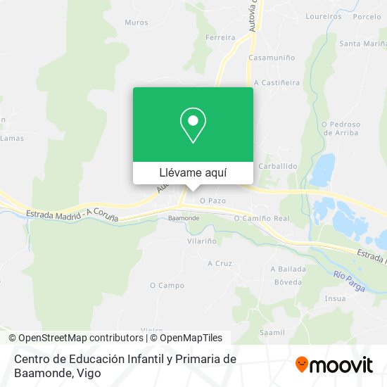 Mapa Centro de Educación Infantil y Primaria de Baamonde