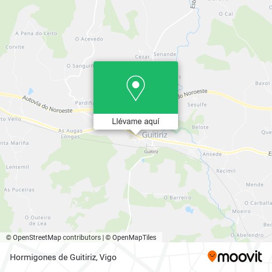 Mapa Hormigones de Guitiriz