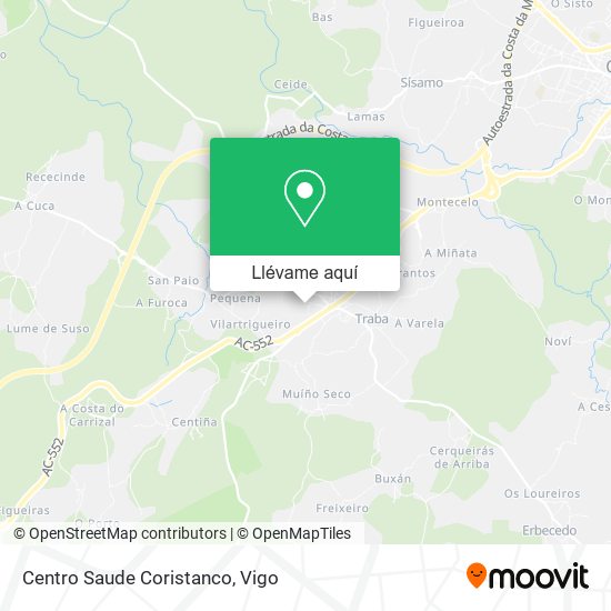 Mapa Centro Saude Coristanco