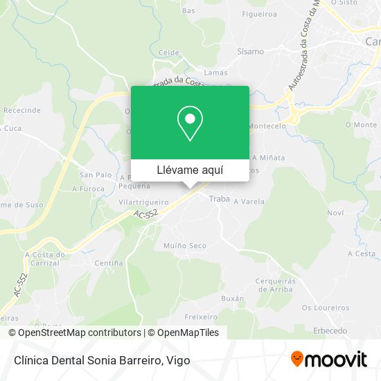 Mapa Clínica Dental Sonia Barreiro