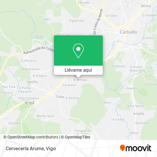 Mapa Cervecería Arume
