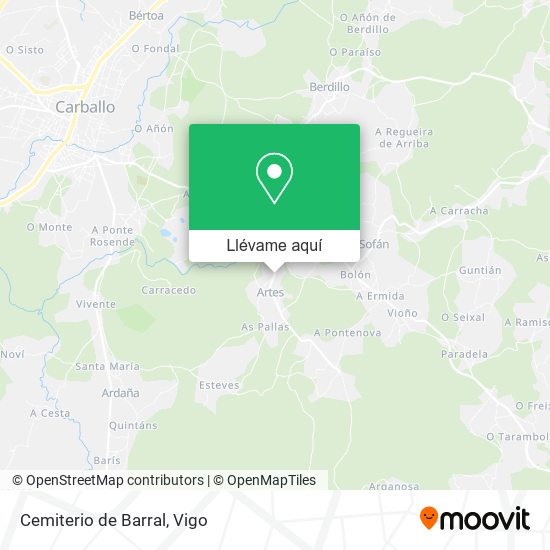 Mapa Cemiterio de Barral