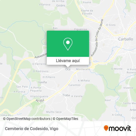 Mapa Cemiterio de Codesido