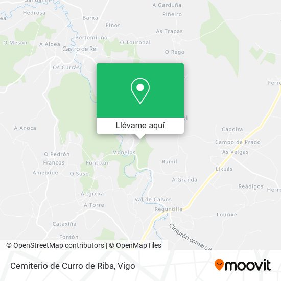 Mapa Cemiterio de Curro de Riba