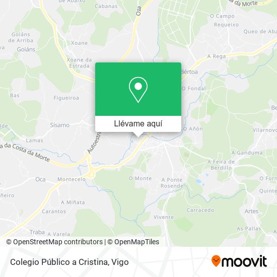 Mapa Colegio Público a Cristina