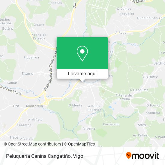 Mapa Peluquería Canina Cangatiño