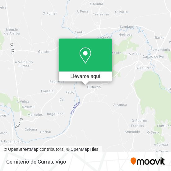Mapa Cemiterio de Currás