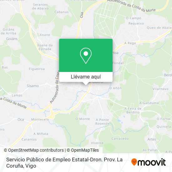 Mapa Servicio Público de Empleo Estatal-Dron. Prov. La Coruña