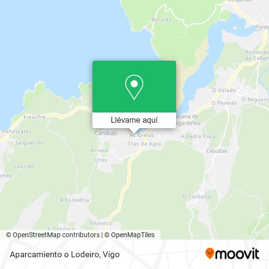 Mapa Aparcamiento o Lodeiro