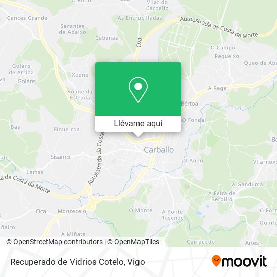 Mapa Recuperado de Vidrios Cotelo