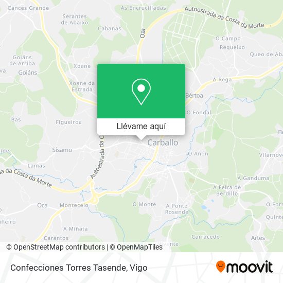 Mapa Confecciones Torres Tasende