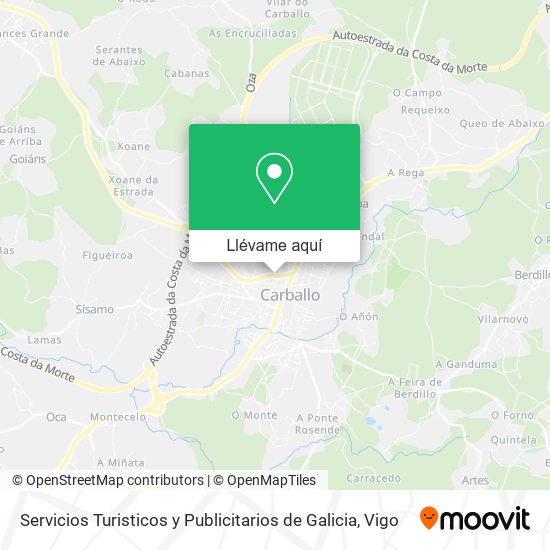 Mapa Servicios Turisticos y Publicitarios de Galicia