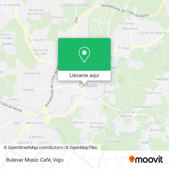 Mapa Bulevar Music Café