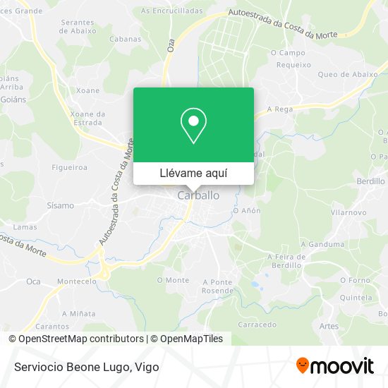 Mapa Serviocio Beone Lugo