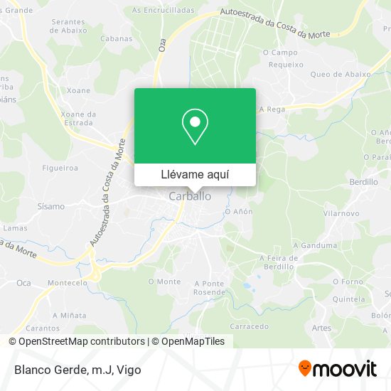 Mapa Blanco Gerde, m.J