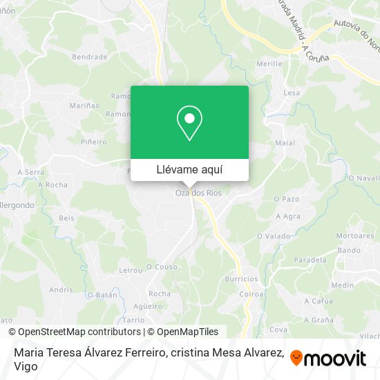Mapa Maria Teresa Álvarez Ferreiro, cristina Mesa Alvarez